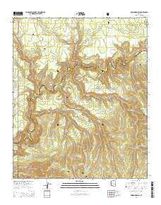 Hoodoo Knoll Arizona Current topographic map, 1:24000 scale, 7.5 X 7.5 Minute, Year 2014