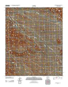 Hoodoo Well Arizona Historical topographic map, 1:24000 scale, 7.5 X 7.5 Minute, Year 2011
