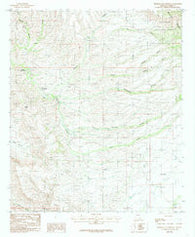 Hookers Hot Springs Arizona Historical topographic map, 1:24000 scale, 7.5 X 7.5 Minute, Year 1985