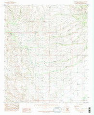 Hookers Hot Springs Arizona Historical topographic map, 1:24000 scale, 7.5 X 7.5 Minute, Year 1985
