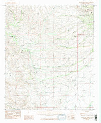 Hookers Hot Springs Arizona Historical topographic map, 1:24000 scale, 7.5 X 7.5 Minute, Year 1985