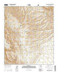 Hookers Hot Springs Arizona Current topographic map, 1:24000 scale, 7.5 X 7.5 Minute, Year 2014
