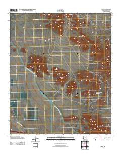 Hope Arizona Historical topographic map, 1:24000 scale, 7.5 X 7.5 Minute, Year 2011