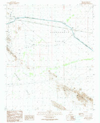 Hope SE Arizona Historical topographic map, 1:24000 scale, 7.5 X 7.5 Minute, Year 1990