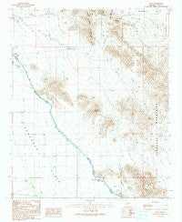 Hope Arizona Historical topographic map, 1:24000 scale, 7.5 X 7.5 Minute, Year 1990