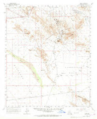 Hope Arizona Historical topographic map, 1:62500 scale, 15 X 15 Minute, Year 1961
