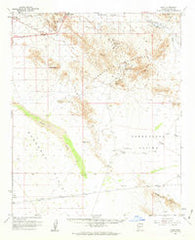 Hope Arizona Historical topographic map, 1:62500 scale, 15 X 15 Minute, Year 1961