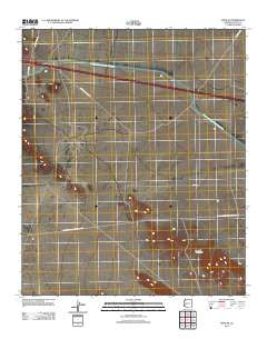 Hope SE Arizona Historical topographic map, 1:24000 scale, 7.5 X 7.5 Minute, Year 2011