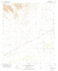 Horn Arizona Historical topographic map, 1:24000 scale, 7.5 X 7.5 Minute, Year 1965