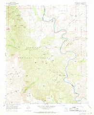 Horner Mtn. Arizona Historical topographic map, 1:24000 scale, 7.5 X 7.5 Minute, Year 1967
