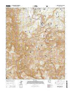 Horner Mountain Arizona Current topographic map, 1:24000 scale, 7.5 X 7.5 Minute, Year 2014