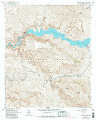 Horse Mesa Dam Arizona Historical topographic map, 1:24000 scale, 7.5 X 7.5 Minute, Year 1964