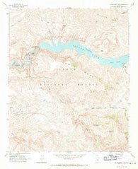Horse Mesa Dam Arizona Historical topographic map, 1:24000 scale, 7.5 X 7.5 Minute, Year 1964