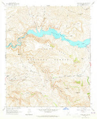 Horse Mesa Dam Arizona Historical topographic map, 1:24000 scale, 7.5 X 7.5 Minute, Year 1964