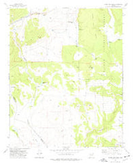 Horse Trap Mesa Arizona Historical topographic map, 1:24000 scale, 7.5 X 7.5 Minute, Year 1973