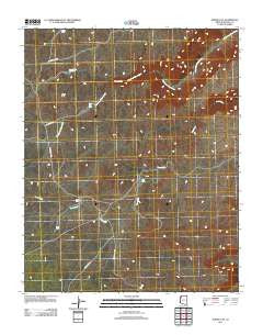 Horse Flat Arizona Historical topographic map, 1:24000 scale, 7.5 X 7.5 Minute, Year 2011