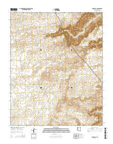 Horse Flat Arizona Current topographic map, 1:24000 scale, 7.5 X 7.5 Minute, Year 2014
