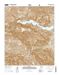 Horse Mesa Dam Arizona Current topographic map, 1:24000 scale, 7.5 X 7.5 Minute, Year 2014