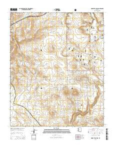 Horse Trap Mesa Arizona Current topographic map, 1:24000 scale, 7.5 X 7.5 Minute, Year 2014