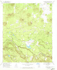 Horseshoe Cienega Arizona Historical topographic map, 1:24000 scale, 7.5 X 7.5 Minute, Year 1969