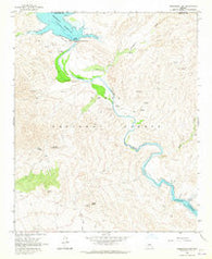 Horseshoe Dam Arizona Historical topographic map, 1:24000 scale, 7.5 X 7.5 Minute, Year 1964