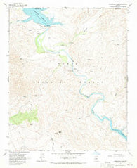 Horseshoe Dam Arizona Historical topographic map, 1:24000 scale, 7.5 X 7.5 Minute, Year 1964