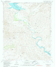 Horseshoe Dam Arizona Historical topographic map, 1:24000 scale, 7.5 X 7.5 Minute, Year 1964