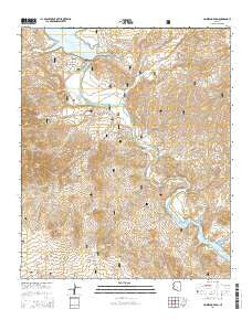 Horseshoe Dam Arizona Current topographic map, 1:24000 scale, 7.5 X 7.5 Minute, Year 2014