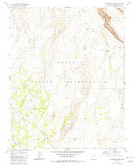 Horsethief Mesa Arizona Historical topographic map, 1:24000 scale, 7.5 X 7.5 Minute, Year 1981