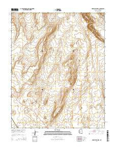 Horsethief Mesa Arizona Current topographic map, 1:24000 scale, 7.5 X 7.5 Minute, Year 2014