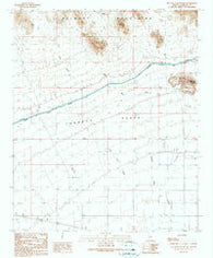 Hot Rock Mountain Arizona Historical topographic map, 1:24000 scale, 7.5 X 7.5 Minute, Year 1990