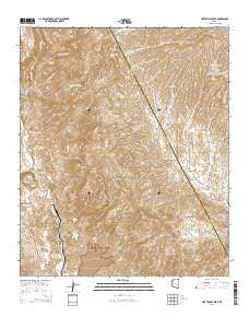 Hot Tamale Peak Arizona Current topographic map, 1:24000 scale, 7.5 X 7.5 Minute, Year 2014