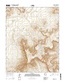 Hotevilla Arizona Current topographic map, 1:24000 scale, 7.5 X 7.5 Minute, Year 2014