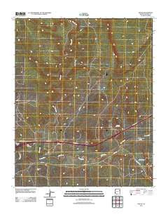 Houck Arizona Historical topographic map, 1:24000 scale, 7.5 X 7.5 Minute, Year 2011