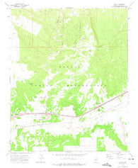 Houck Arizona Historical topographic map, 1:24000 scale, 7.5 X 7.5 Minute, Year 1971