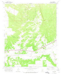 Houck Arizona Historical topographic map, 1:24000 scale, 7.5 X 7.5 Minute, Year 1971