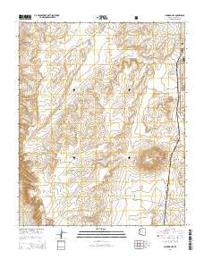 Howard Hill Arizona Current topographic map, 1:24000 scale, 7.5 X 7.5 Minute, Year 2014