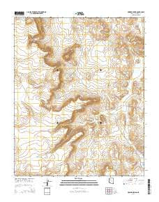 Howard Spring Arizona Current topographic map, 1:24000 scale, 7.5 X 7.5 Minute, Year 2014