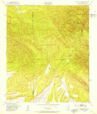 Huachuca Peak Arizona Historical topographic map, 1:24000 scale, 7.5 X 7.5 Minute, Year 1948