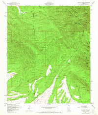 Huachuca Peak Arizona Historical topographic map, 1:24000 scale, 7.5 X 7.5 Minute, Year 1958