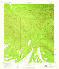 Huachuca Peak Arizona Historical topographic map, 1:24000 scale, 7.5 X 7.5 Minute, Year 1958