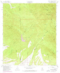 Huachuca Peak Arizona Historical topographic map, 1:24000 scale, 7.5 X 7.5 Minute, Year 1958
