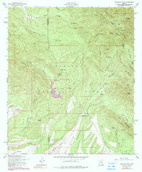 Huachuca Peak Arizona Historical topographic map, 1:24000 scale, 7.5 X 7.5 Minute, Year 1958