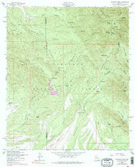Huachuca Peak Arizona Historical topographic map, 1:24000 scale, 7.5 X 7.5 Minute, Year 1958