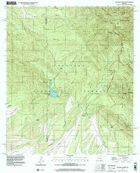 Huachuca Peak Arizona Historical topographic map, 1:24000 scale, 7.5 X 7.5 Minute, Year 1996