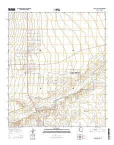Huachuca City Arizona Current topographic map, 1:24000 scale, 7.5 X 7.5 Minute, Year 2014