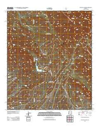 Huachuca Peak Arizona Historical topographic map, 1:24000 scale, 7.5 X 7.5 Minute, Year 2012