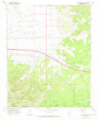 Hualapai Peak NE Arizona Historical topographic map, 1:24000 scale, 7.5 X 7.5 Minute, Year 1968