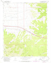 Hualapai Peak NE Arizona Historical topographic map, 1:24000 scale, 7.5 X 7.5 Minute, Year 1968