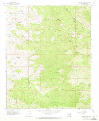 Hualapai Peak Arizona Historical topographic map, 1:24000 scale, 7.5 X 7.5 Minute, Year 1968